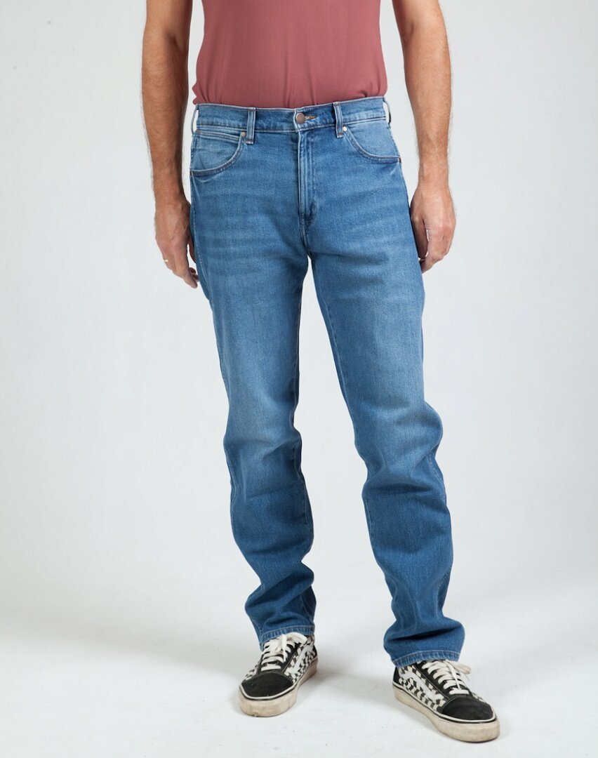 Męskie spodnie jeansowe luźne Wrangler FRONTIER W31 L34