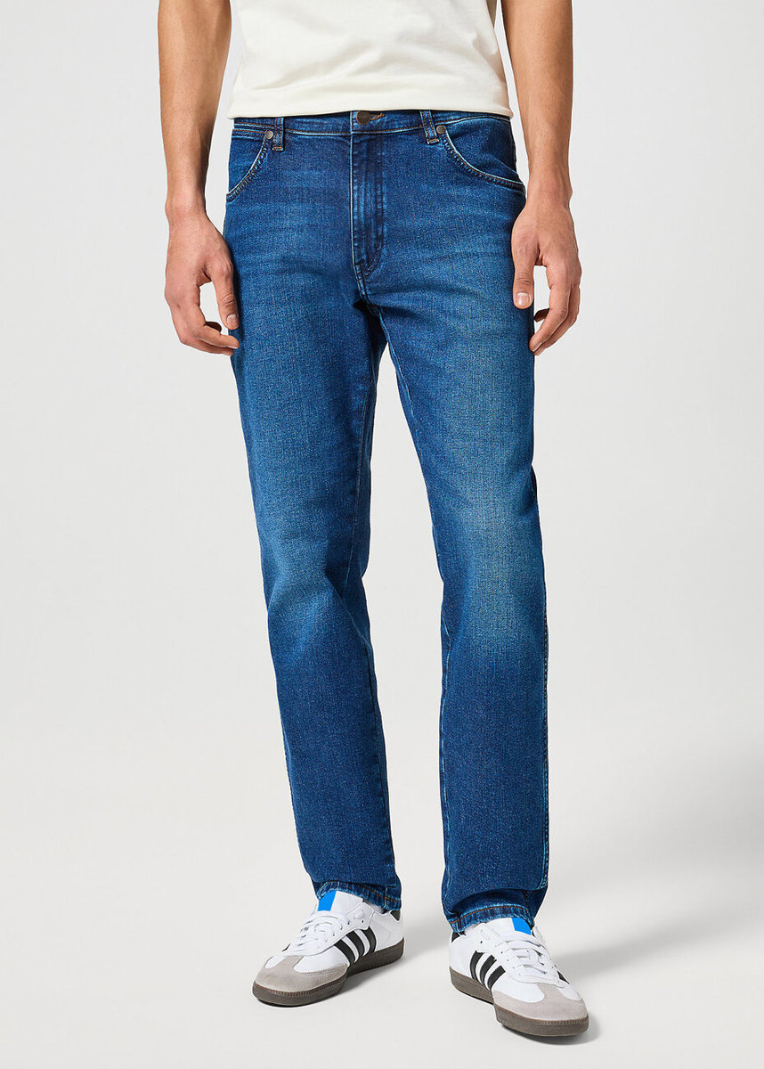 Męskie spodnie jeansowe proste Wrangler RIVER W33 L34