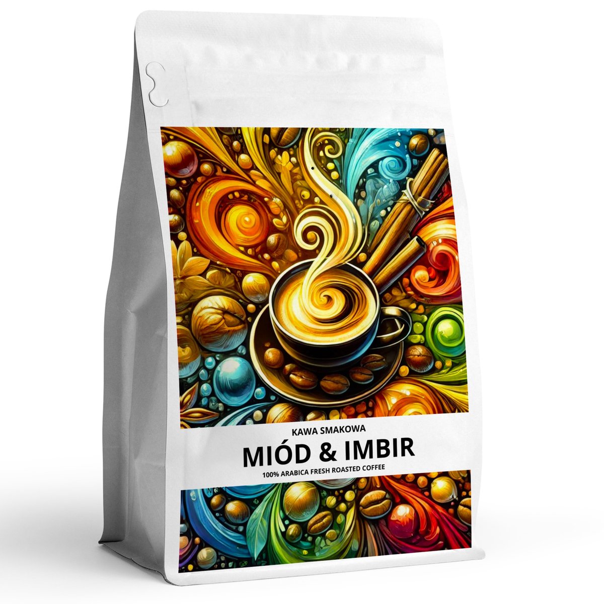 Kawa smakowa mielona MIÓD & IMBIR 100 % arabica / MARGRE CAFFEE sp. z o.o.