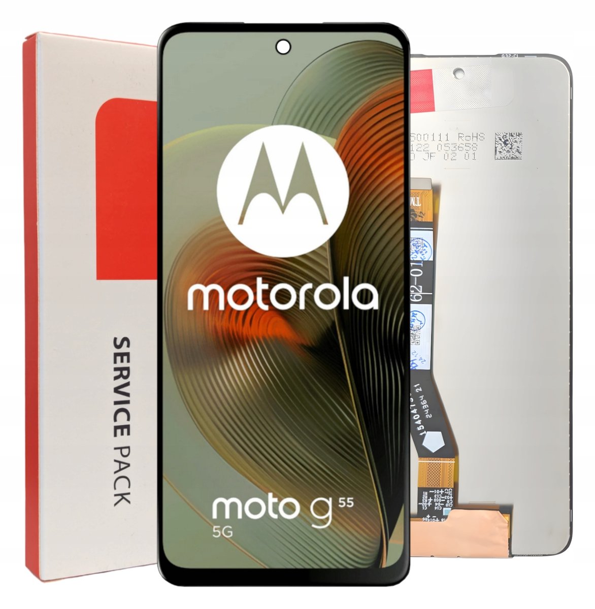 ORYGINAŁ WYŚWIETLACZ EKRAN LCD SZYBKA DOTYK DO TELEFONU MOTOROLA MOTO G55