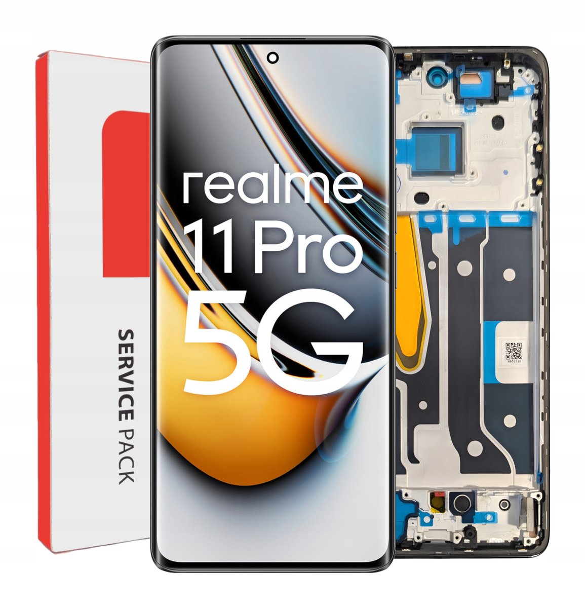 ORYGINAŁ WYŚWIETLACZ EKRAN LCD DOTYK DO REALME 11 PRO RAMKA CZARNY RMX3771