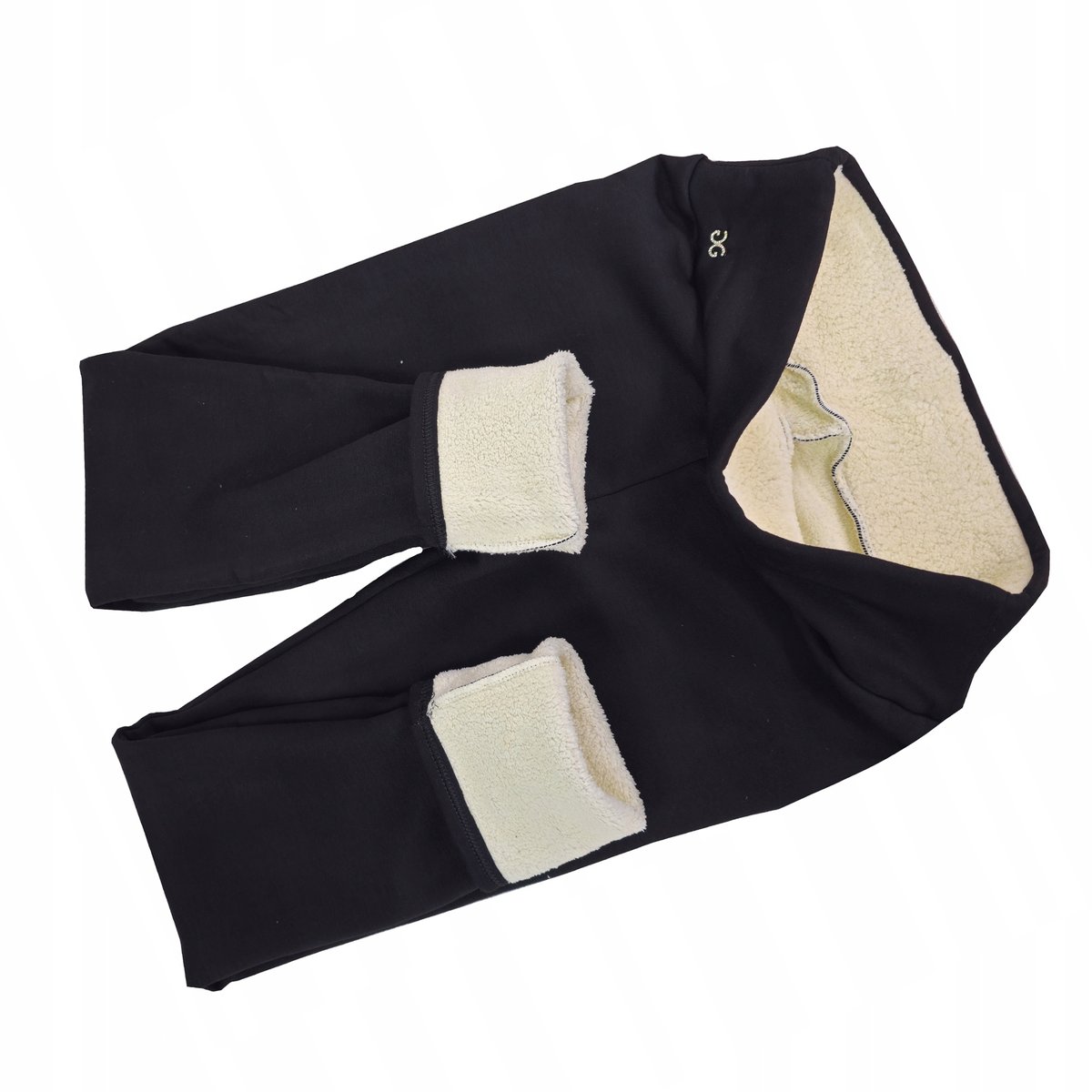 Spodnie Damskie Ocieplane Legginsy Termo Gładkie Kobiece Czarne 4Xl/5Xl 86
