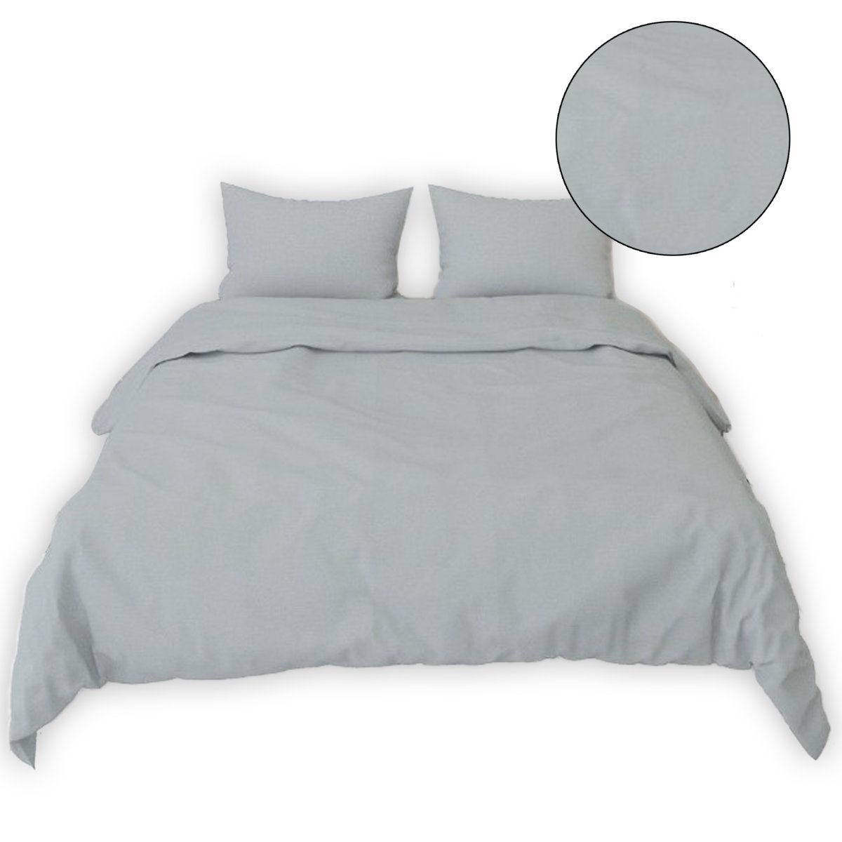 Pościel 160x200cm + 2x 70x80cm jednobarwna Comfort Miętowa