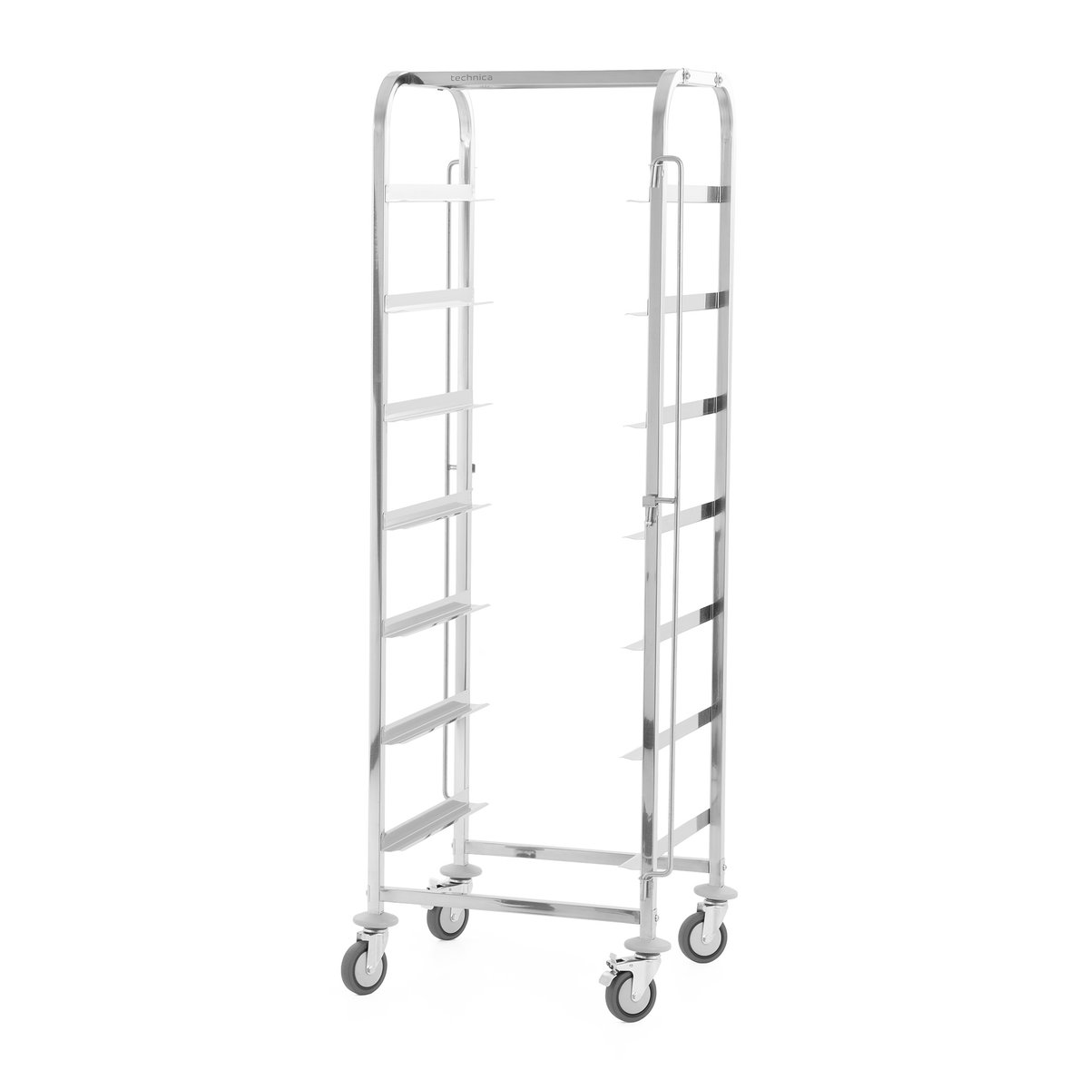Wózek transportowy na 7 koszy do zmywarki 500x500 mm TECHNICA, Silver Line
