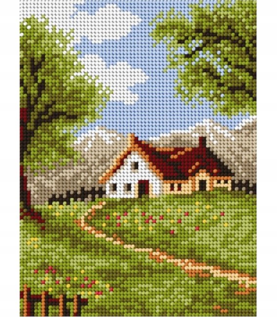 Kanwa z nadrukiem Ariadna 15x20cm pejzaż lato