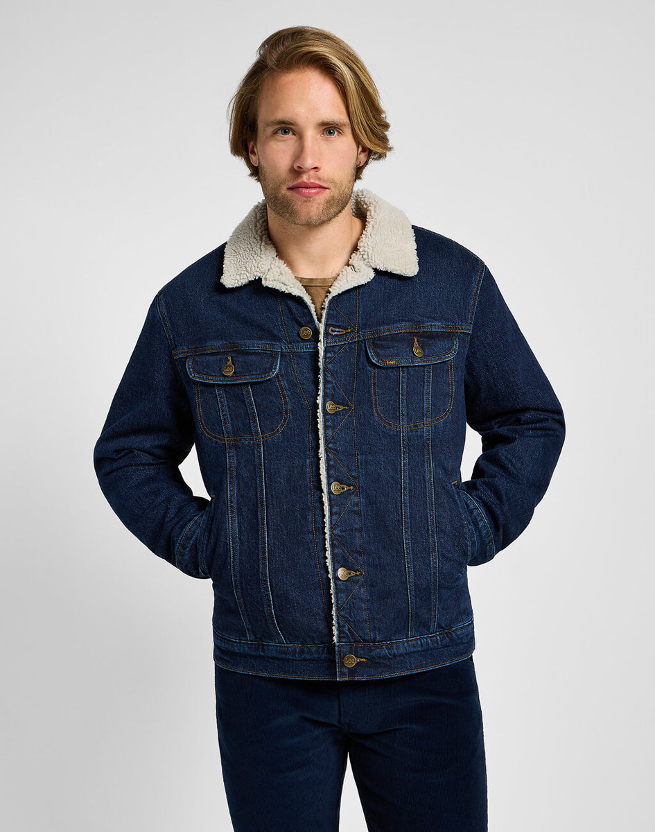 Męska kurtka jeansowa Lee SHERPA JACKET S