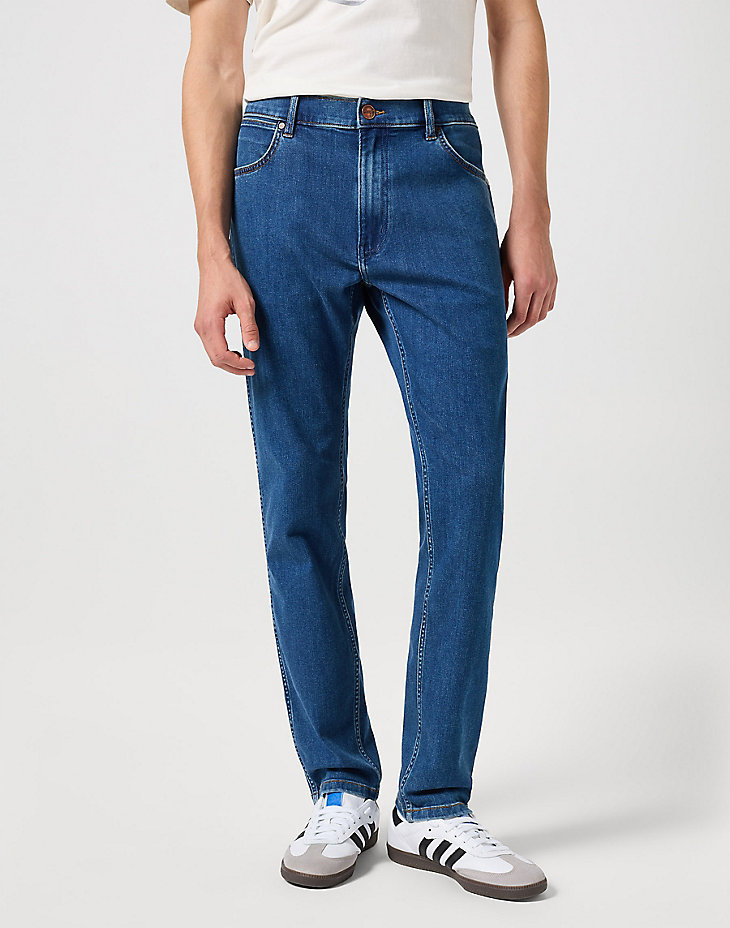 Męskie spodnie jeansowe proste Wrangler RIVER W31 L34