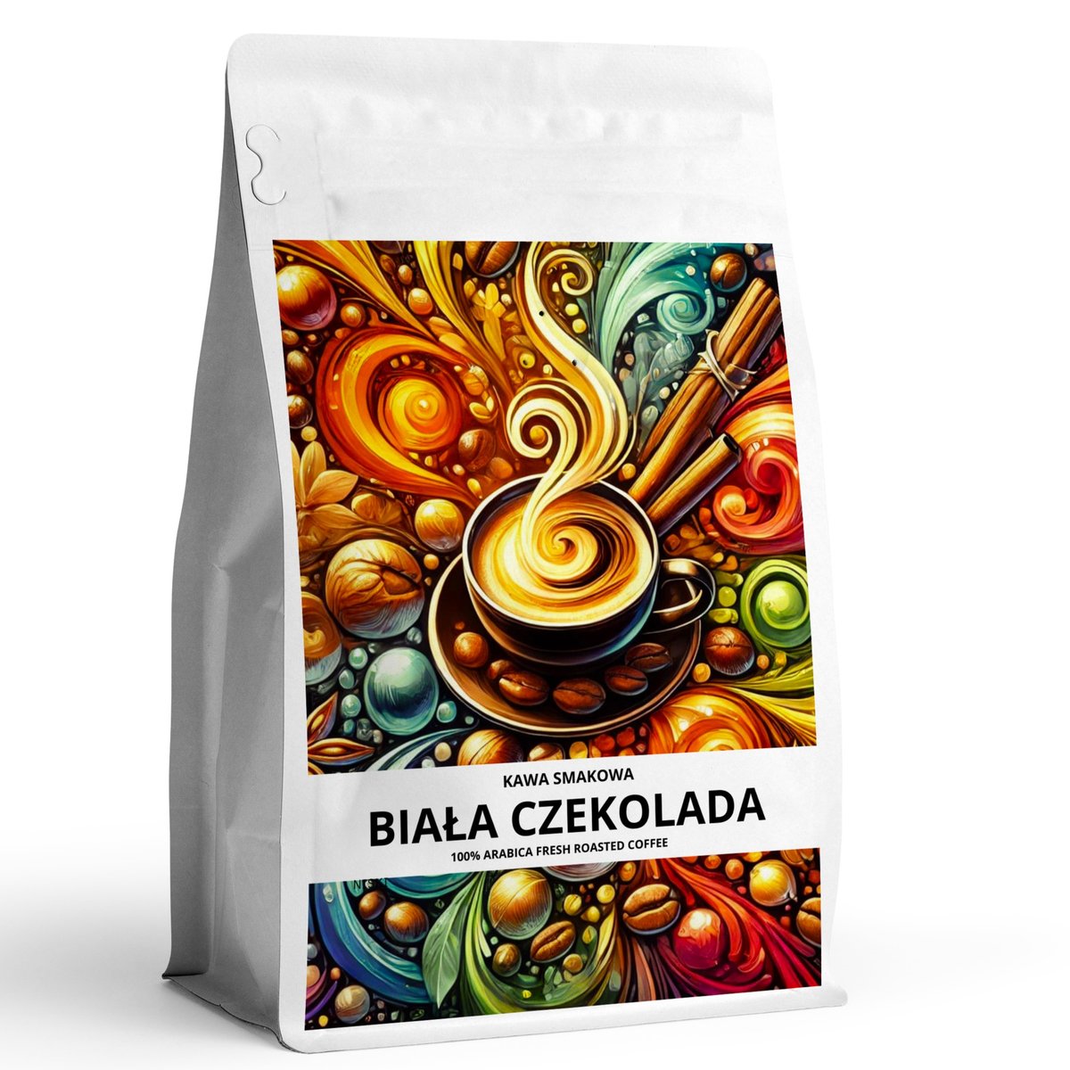 Kawa smakowa mielona BIAŁA CZEKOLADA 100 % arabica
