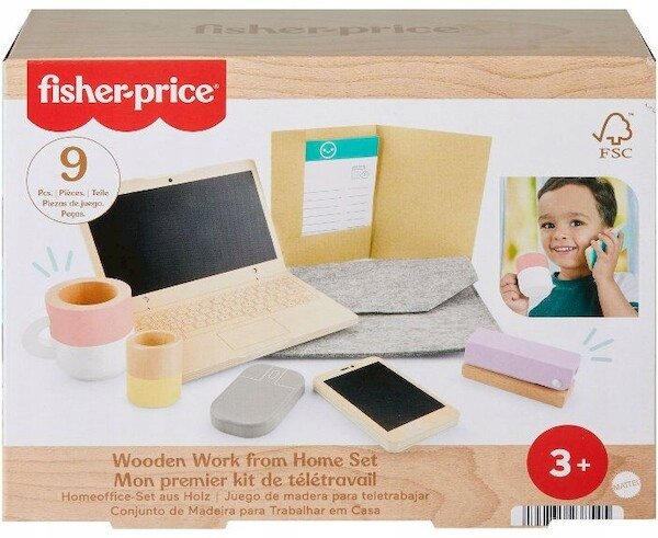 FISHER PRICE Wood Domowe Biuro malucha HXV11