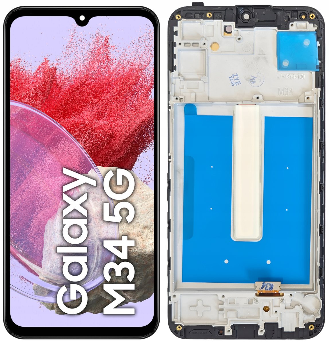 WYŚWIETLACZ EKRAN LCD DO TELEFONU SAMSUNG M34 5G OLED RAMKA SM-M346B
