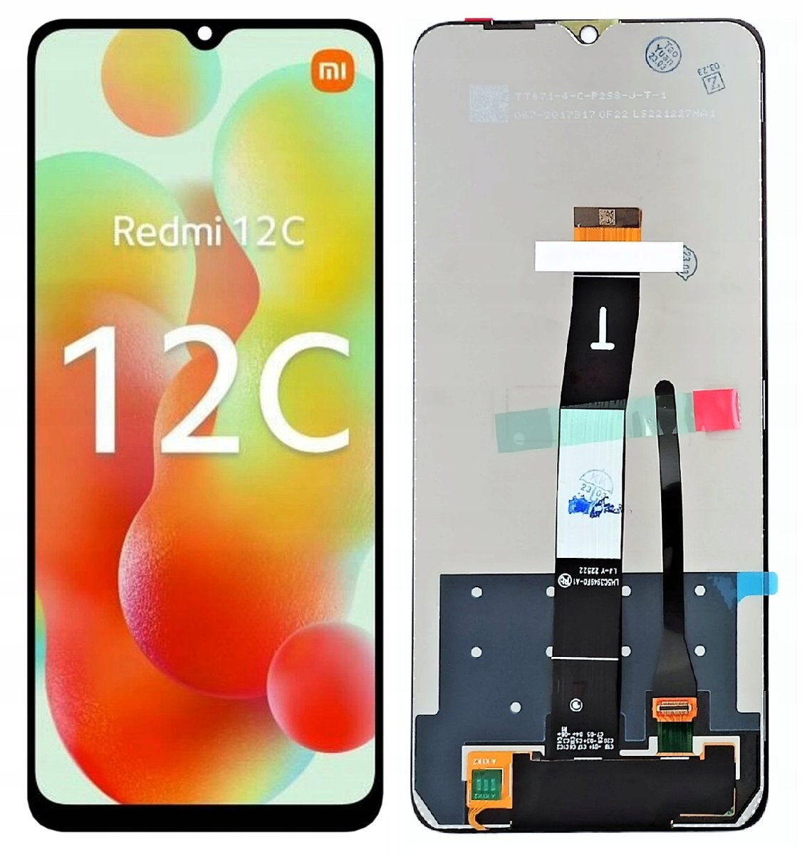 WYŚWIETLACZ EKRAN LCD DO XIAOMI REDMI 12C 22120RN86G 22120RN86I 22126RN91Y