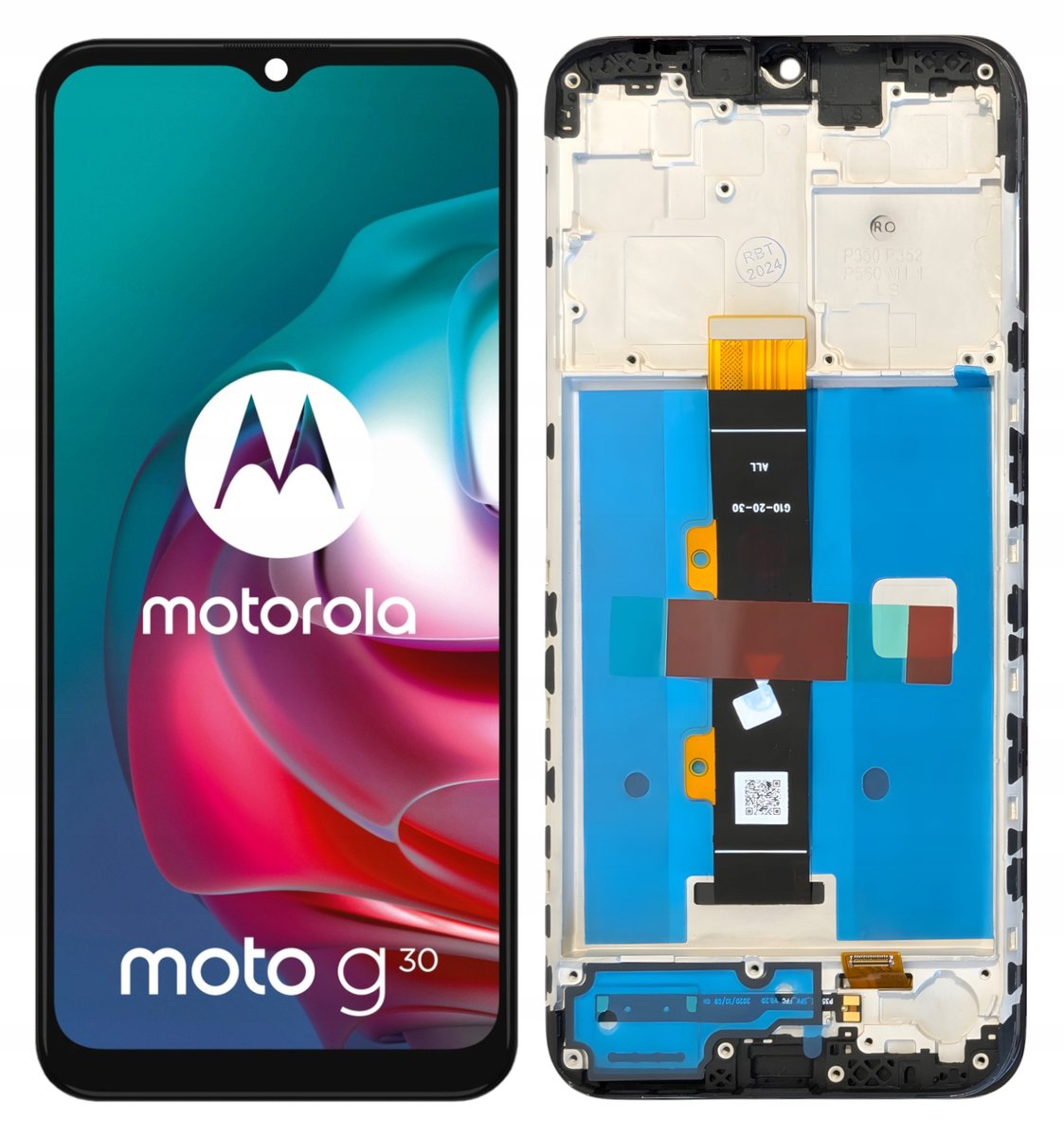 WYŚWIETLACZ EKRAN LCD DO MOTOROLA MOTO G30 RAMKA PAML0000IN