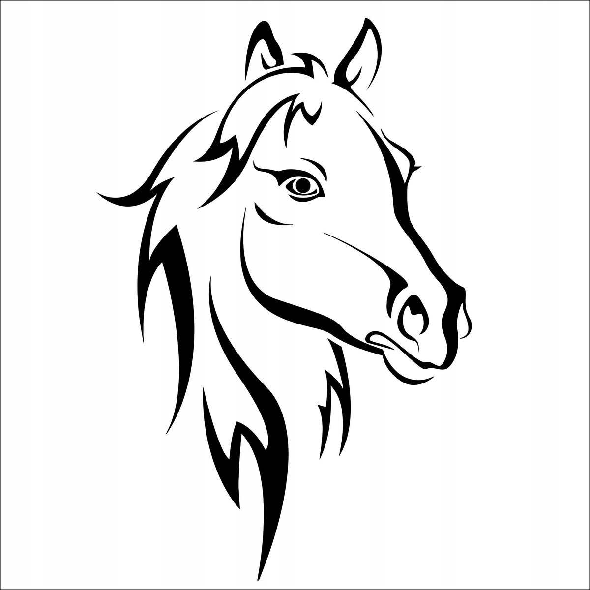 Szablon SCRAPBOOKING decoupage //koń//