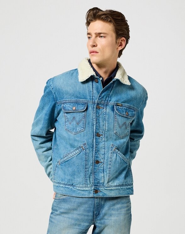 Męska kurtka jeansowa Wrangler SHERPA 3XL
