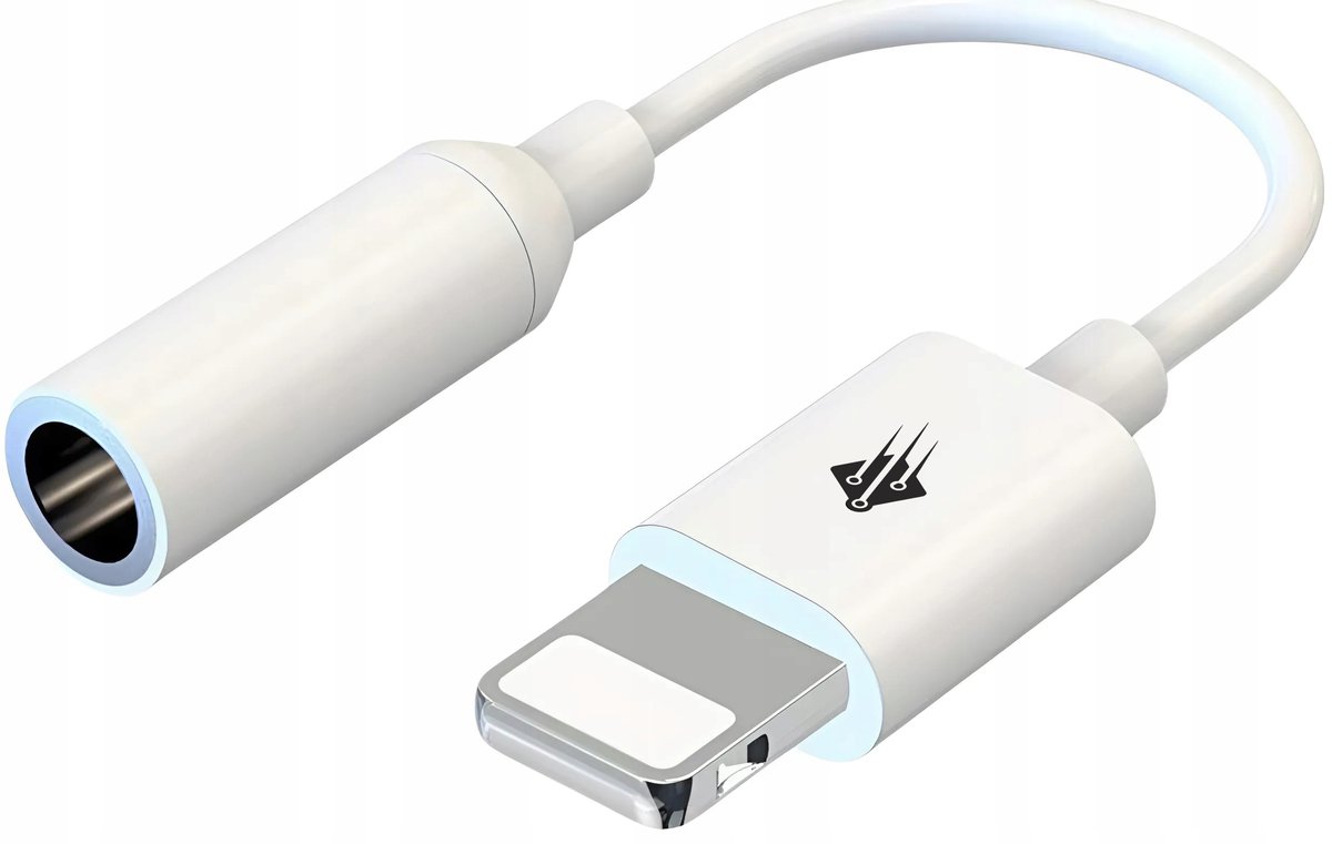 Adapter przejściówka kabel z Lightning do mini Jack 3,5mm AUX Audio 10cm