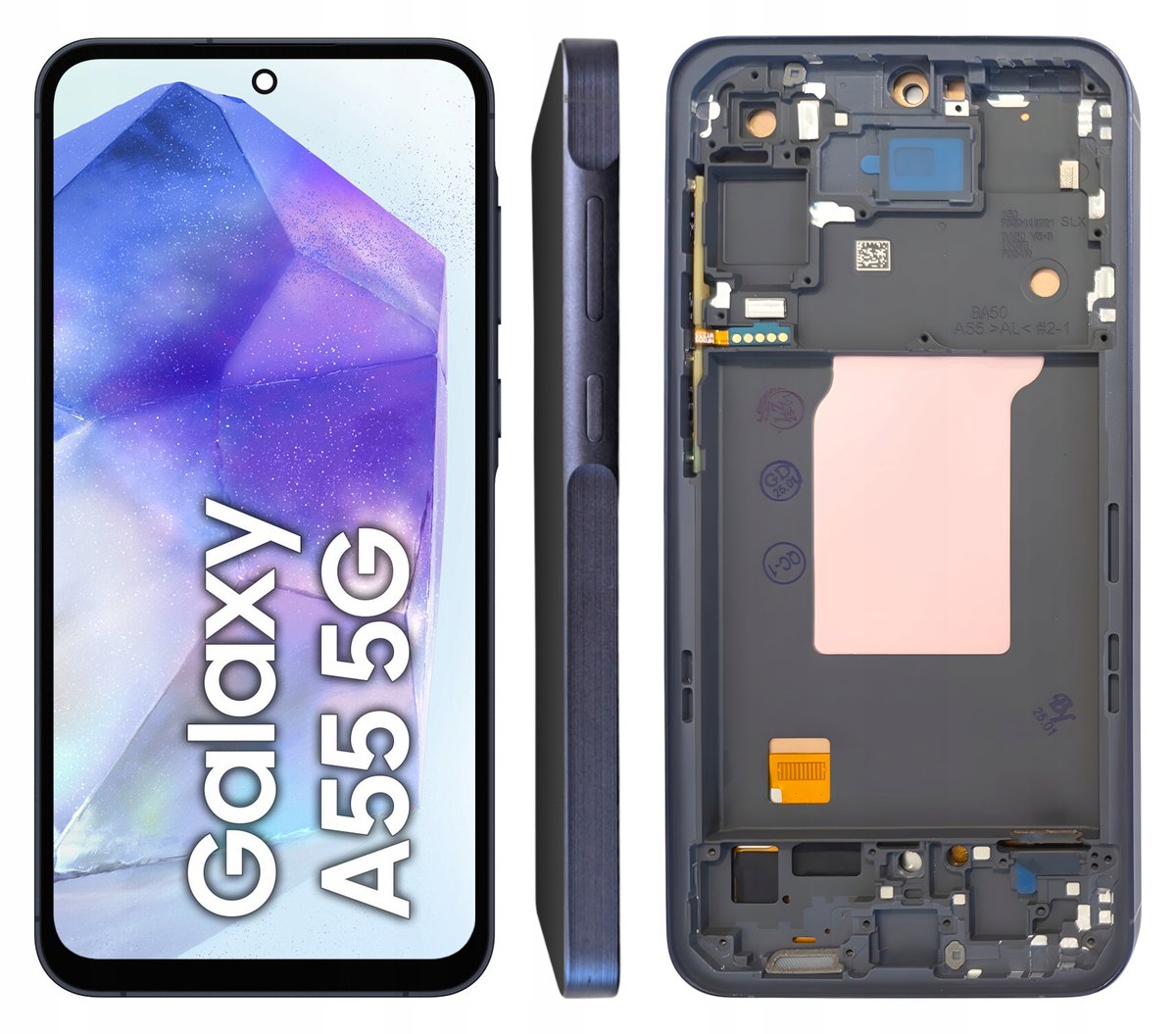 WYŚWIETLACZ LCD SZYBKA DOTYK DO SAMSUNG GALAXY A55 INCELL RAMKA GRANATOWY