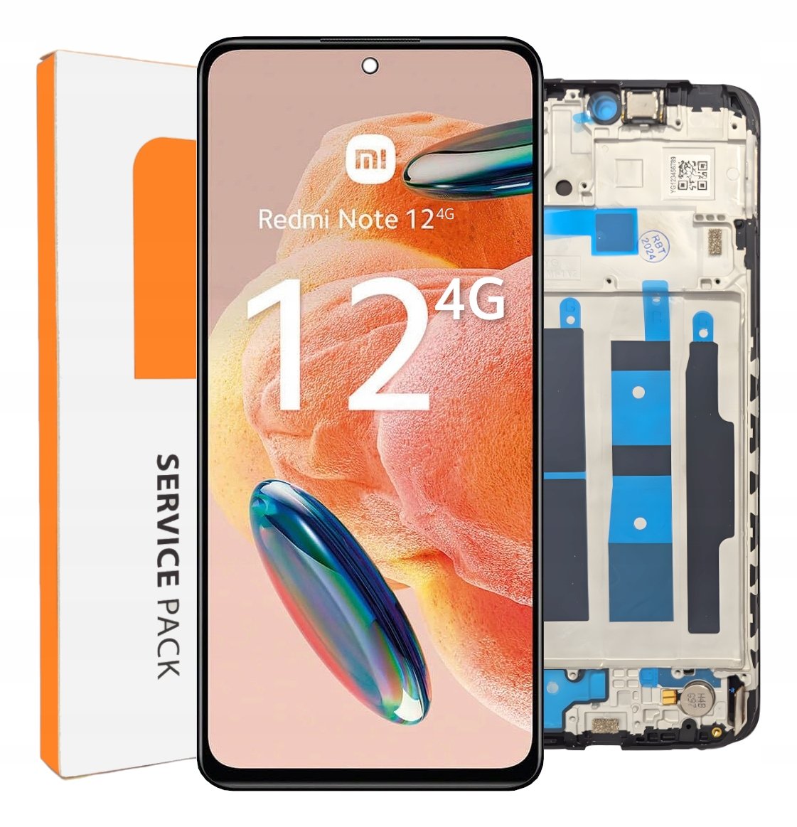 ORYGINAŁ WYŚWIETLACZ EKRAN LCD DOTYK DO XIAOMI REDMI NOTE 12 4G RAMKA