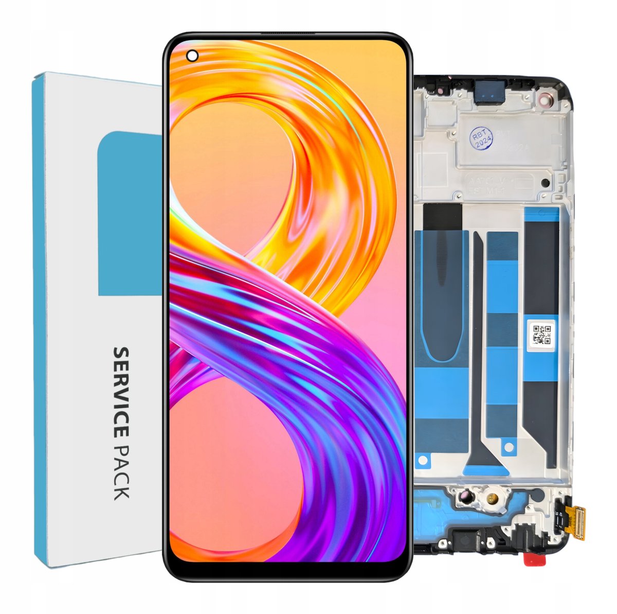 ORYGINAŁ WYŚWIETLACZ EKRAN LCD DO REALME 8 RAMKA RMX3085