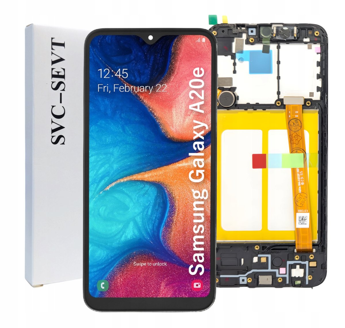 ORYGINAŁ WYŚWIETLACZ EKRAN LCD DO SAMSUNG GALAXY A20E RAMKA SM-A202F