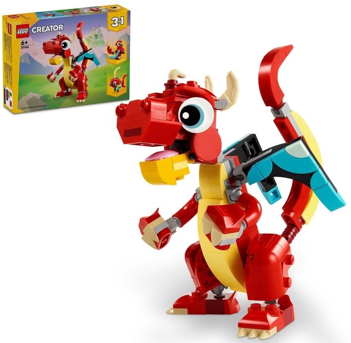 LEGO Creator 3 w 1 - Dinozaur Ryba Ptak feniks LEGO PREZENT DLA DZIECKA