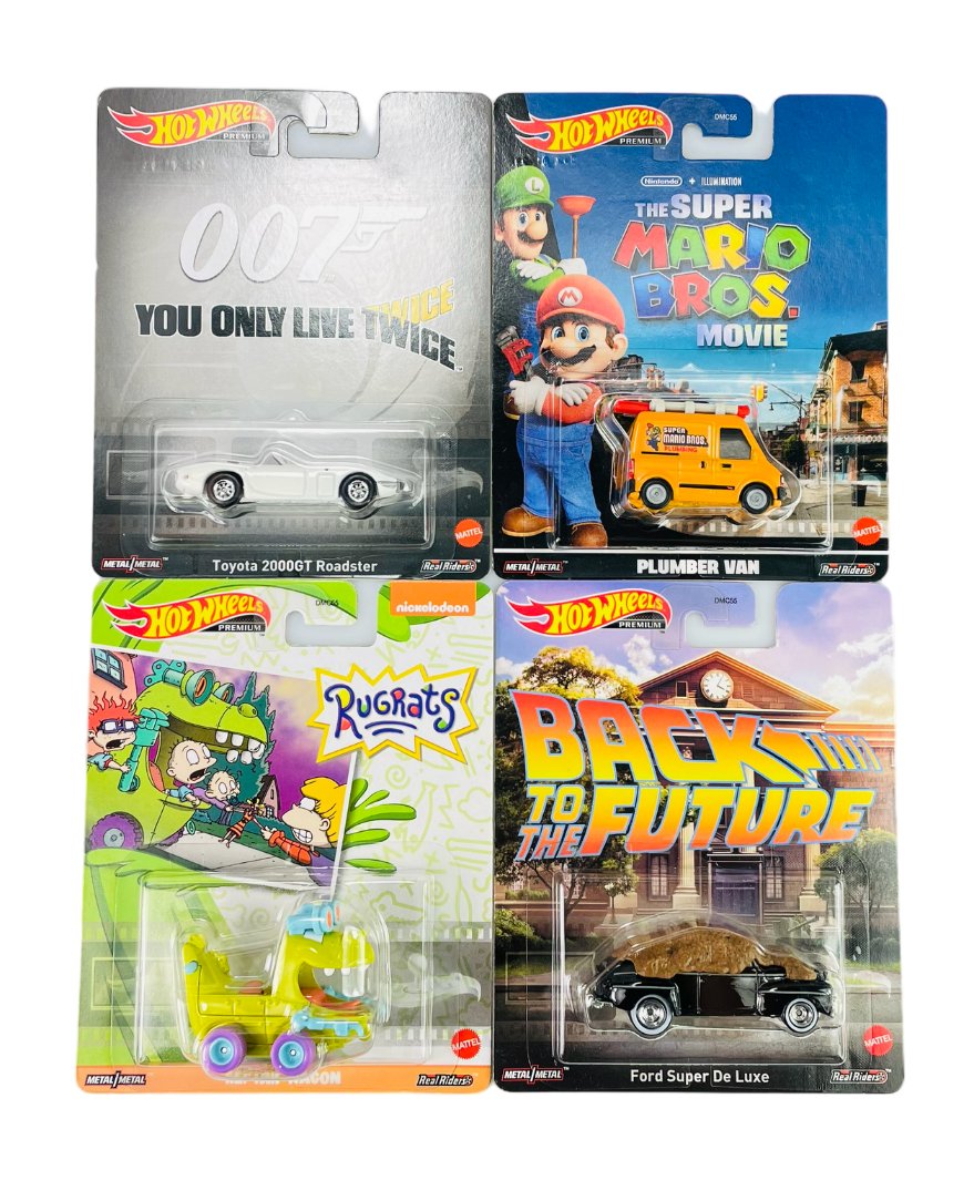 HOT WHEELS RETRO ENTERTAINMENT 2023 ZESTAW 4szt DMC55 MIX2