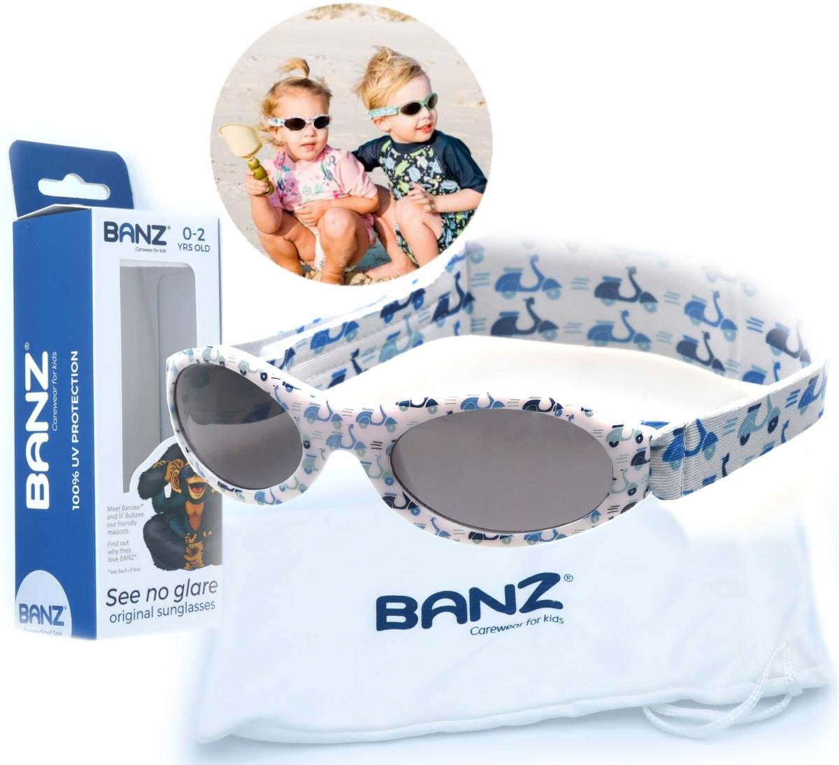 Okulary przeciwsłoneczne dzieci 0-2lat UV400 BANZ Baby Banz Bubzee