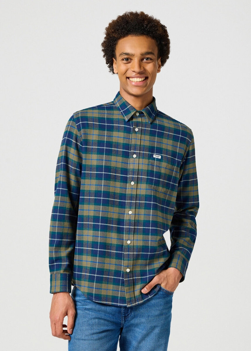Męska koszula Wrangler 1 PKT FLANNEL SHIRT XXL