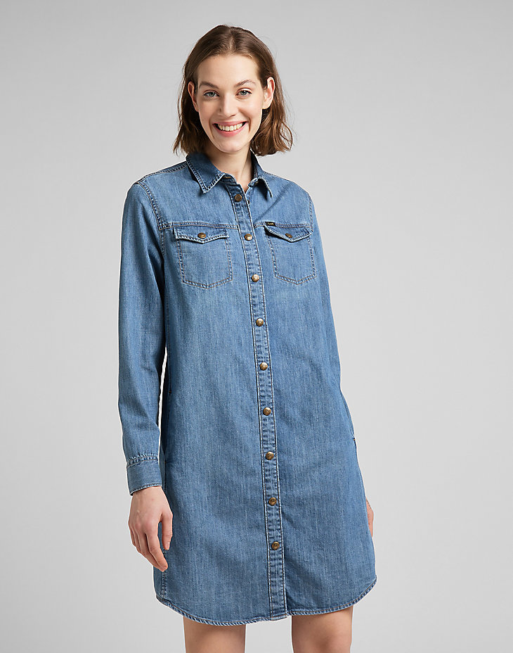 Damska sukienka Lee SHIRT DRESS S