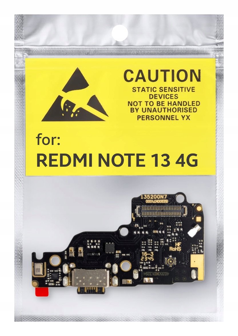 ORYGINAŁ OEM PŁYTKA GNIAZDO ŁADOWANIA USB ZŁĄCZE DO XIAOMI REDMI NOTE 13 4G