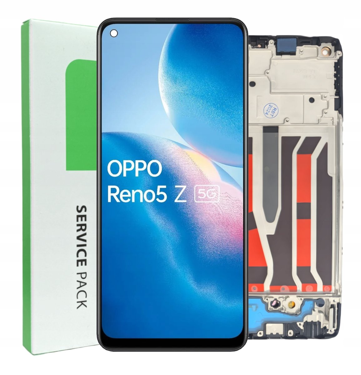 ORYGINAŁ WYŚWIETLACZ EKRAN LCD SZYBKA DOTYK DO OPPO RENO5 Z CPH2211 RAMKA