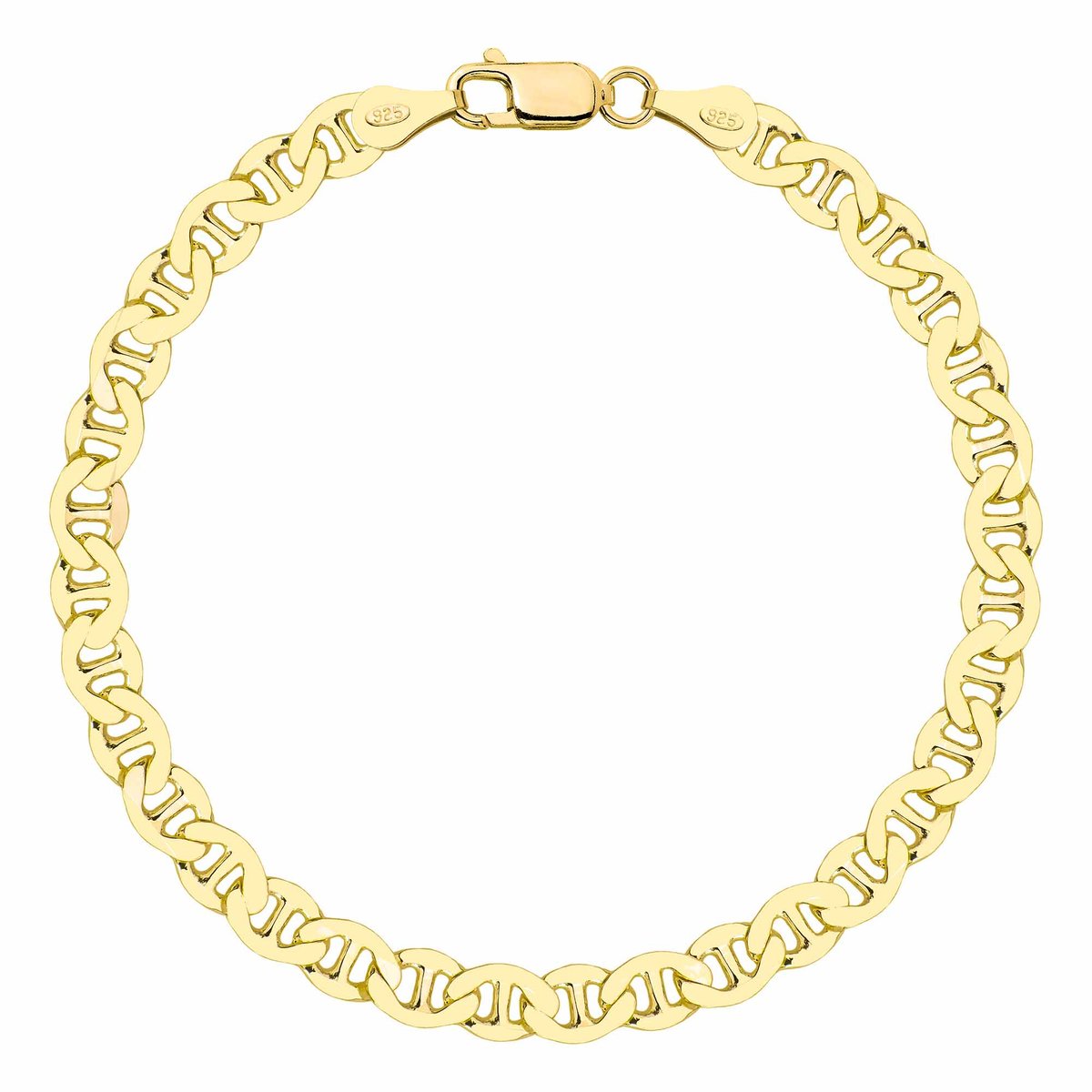 OPRAVA POZŁACANA SREBRNA BRANSOLETKA GUCCI 925 585 - 5,5MM 20cm MASYWNA MĘSKA ZŁOTA