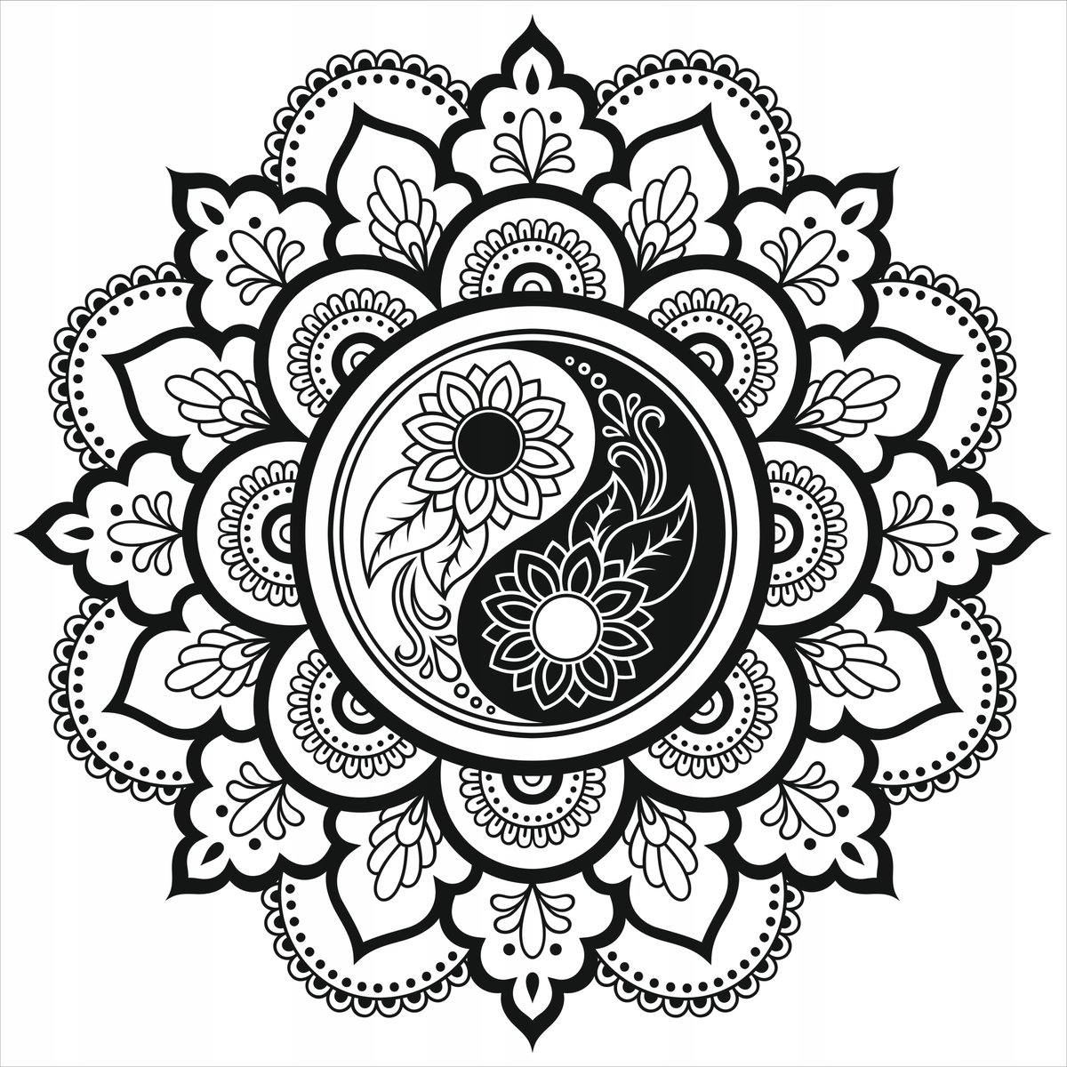 Szablon, Scrapbooking, Decoupage A3 //mandala//