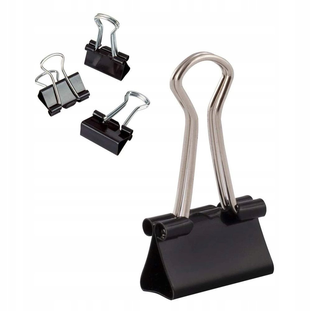 BINDER KLIP D.RECT 19mm SET 12szt.