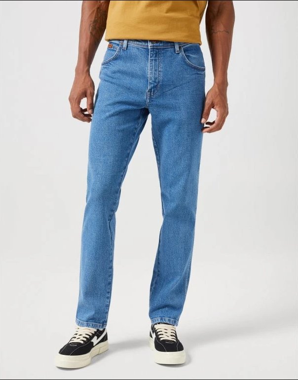 Męskie spodnie jeansowe dopasowane Wrangler TEXAS SLIM W38 L32