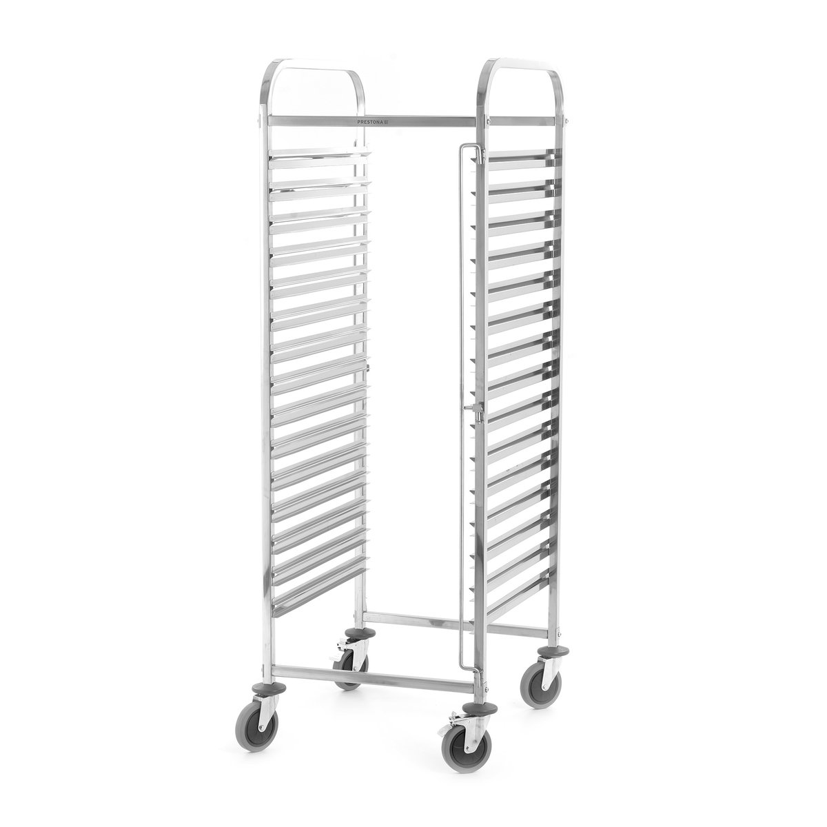 Wózek transportowy ze stali nierdzewnej na 15xGN 2/1, 590x670x1735 mm PRESTONA, 810182