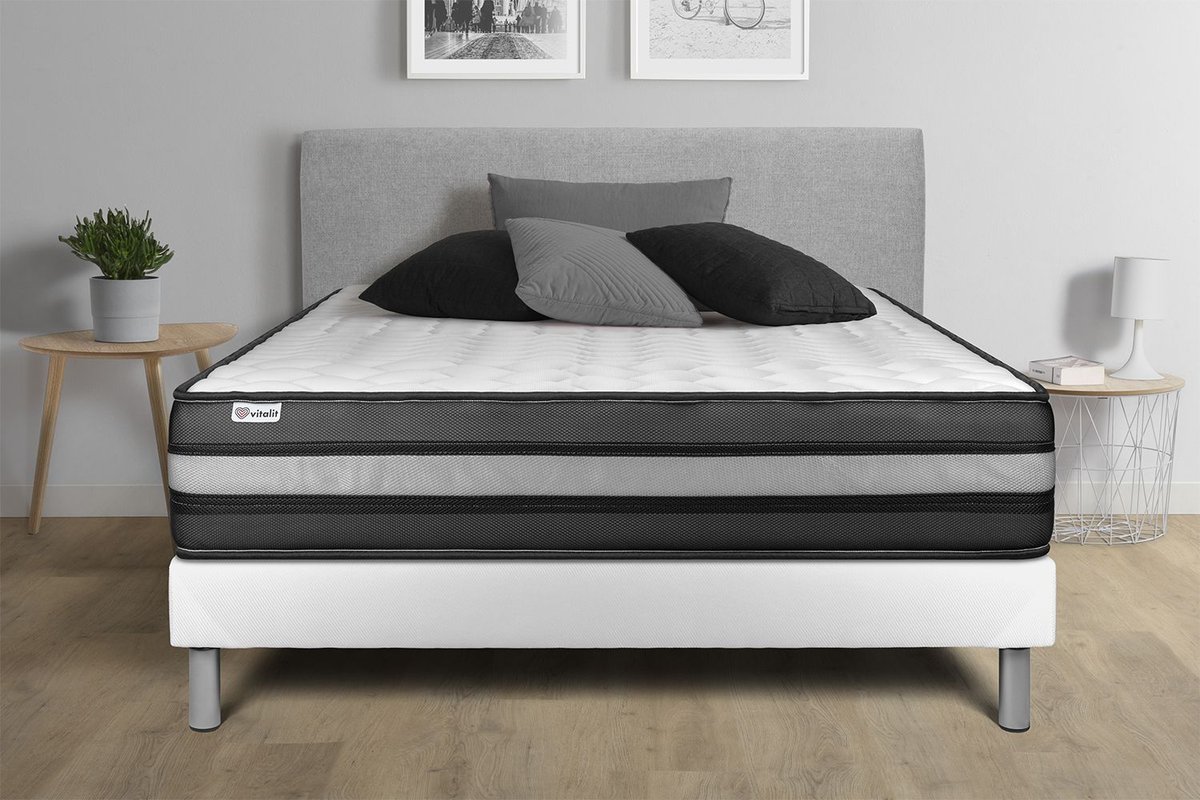Materac Pianka poliuretanowa + Pianka termoelastyczna visco 180 x 220 VITAL POWER ZEN 8