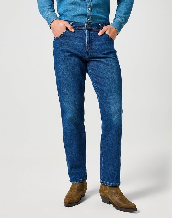 Męskie spodnie jeansowe proste Wrangler TEXAS W38 L34