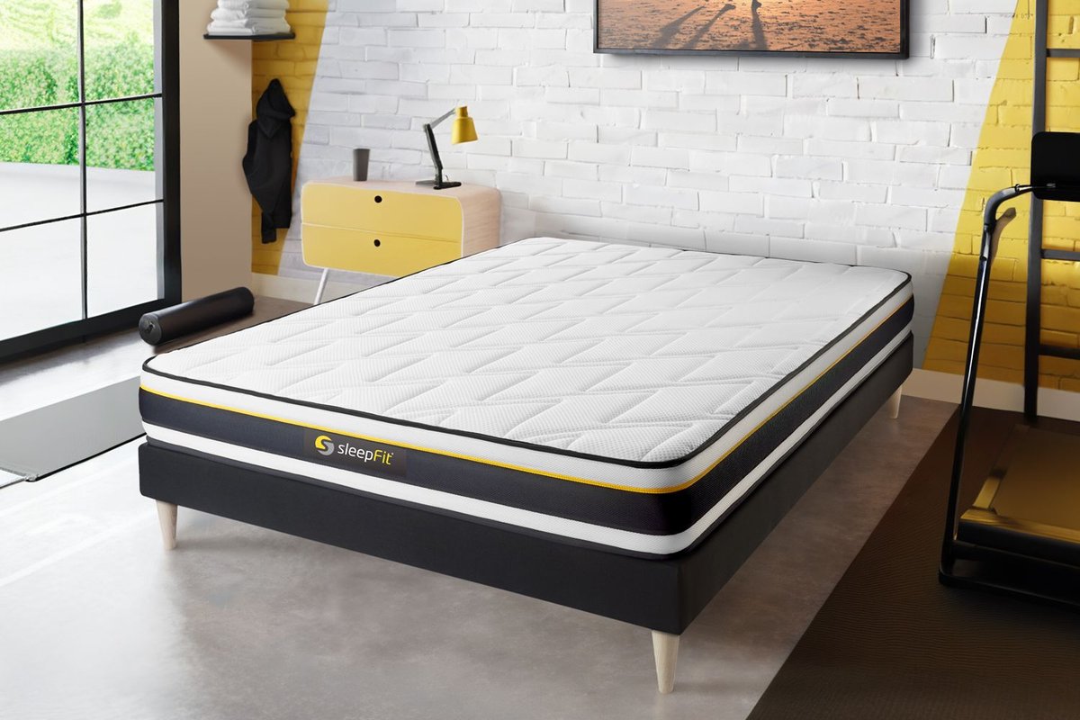 Materac Soft 180X200 Cm, Grubosc : 19 Cm, Pianka Hd Z Kolózkami Mikropowietrznymi, Bardzo Wysoki, 3 Strefy Komfortu