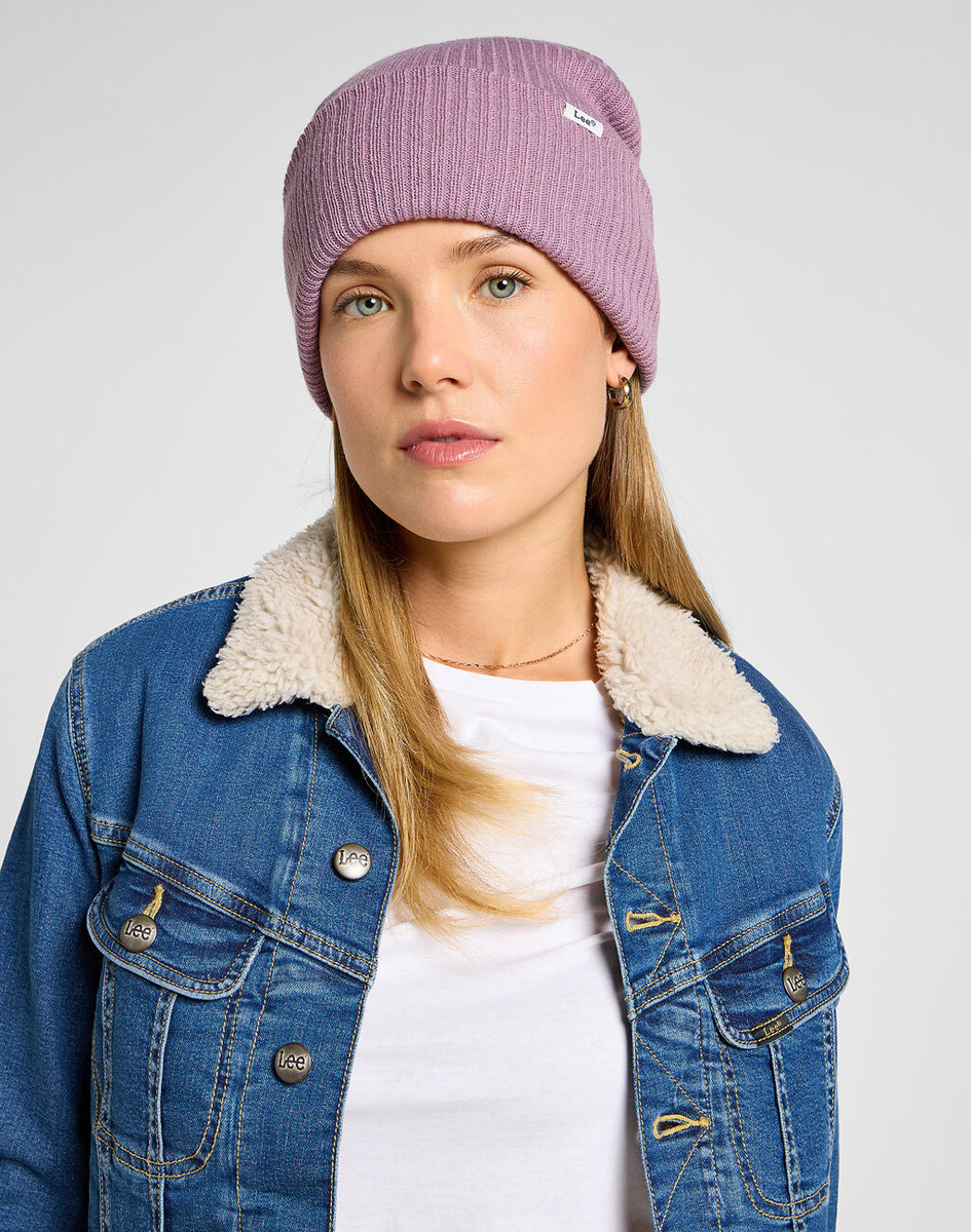 Damska czapka Lee RIBBED BEANIE One Size