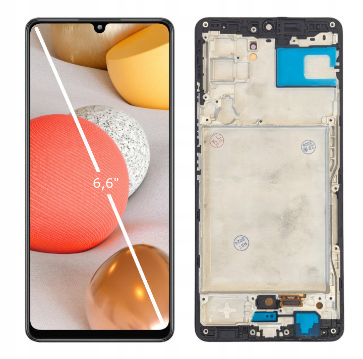WYŚWIETLACZ EKRAN LCD DO SAMSUNG GALAXY A42 5G OLED DUŻA POWIERZCHNIA RAMKA