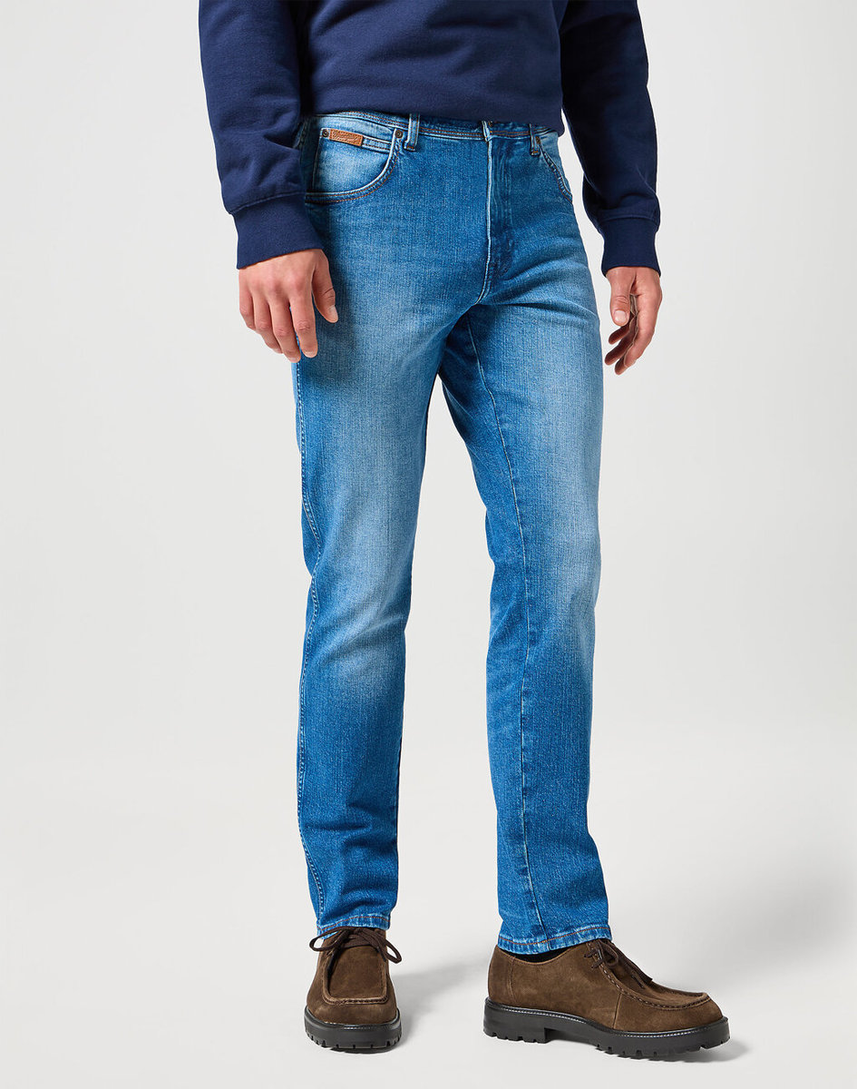 Męskie spodnie jeansowe dopasowane Wrangler TEXAS SLIM W36 L34