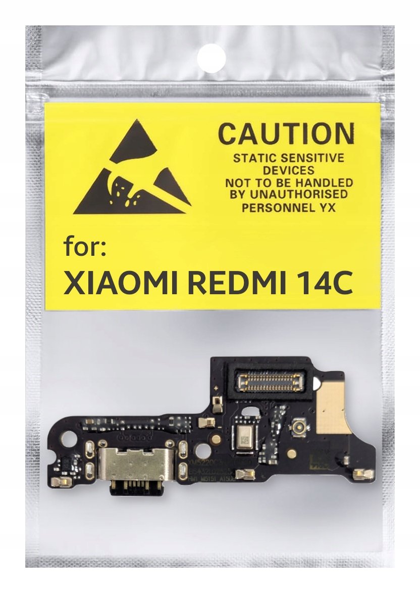 ORYGINAŁ OEM PŁYTKA GNIAZDO ŁADOWANIA USB ZŁĄCZE DO XIAOMI REDMI 14C