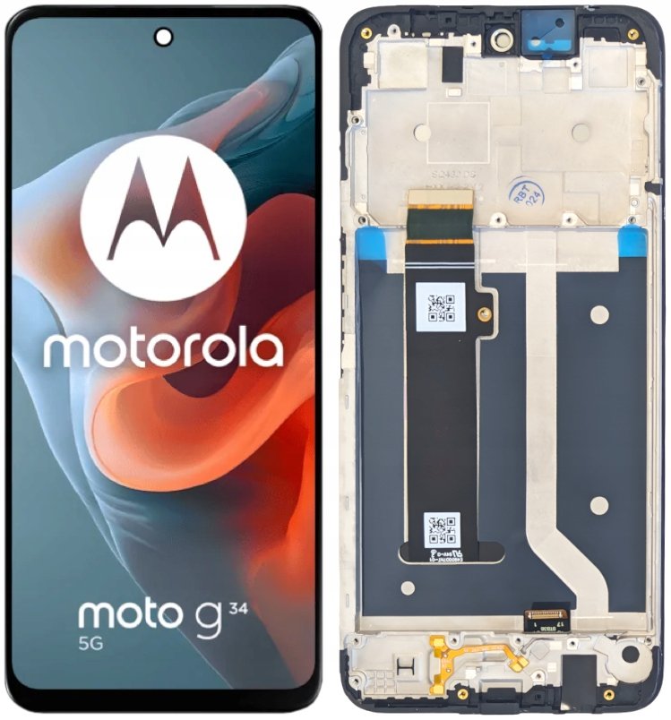 WYŚWIETLACZ EKRAN LCD DO MOTOROLA G34 RAMKA