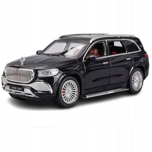 MERCEDES GLS600 SUV METALOWY MODEL SAMOCHODU 1:24 DŹWIĘK ŚWIATŁO CZARNY