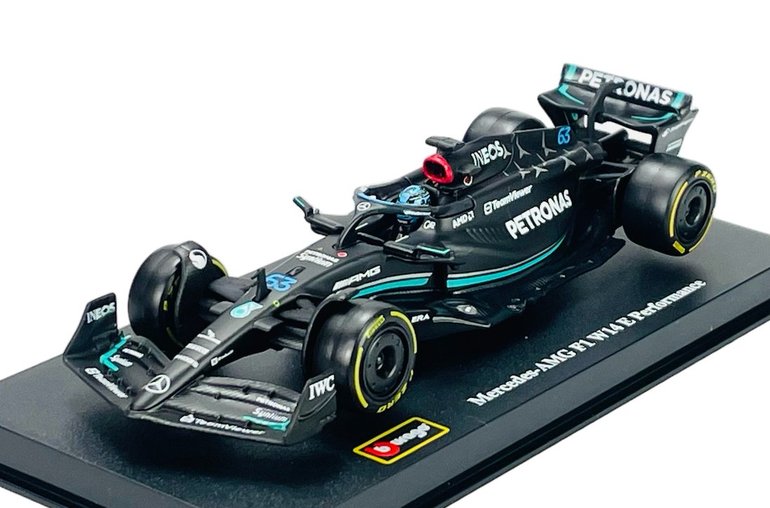 BBURAGO RACE MERCEDES-AMG F1 W14 E PERFORMANCE #63 GEORGE RUSSELL 1:43 38081 + GABLOTKA