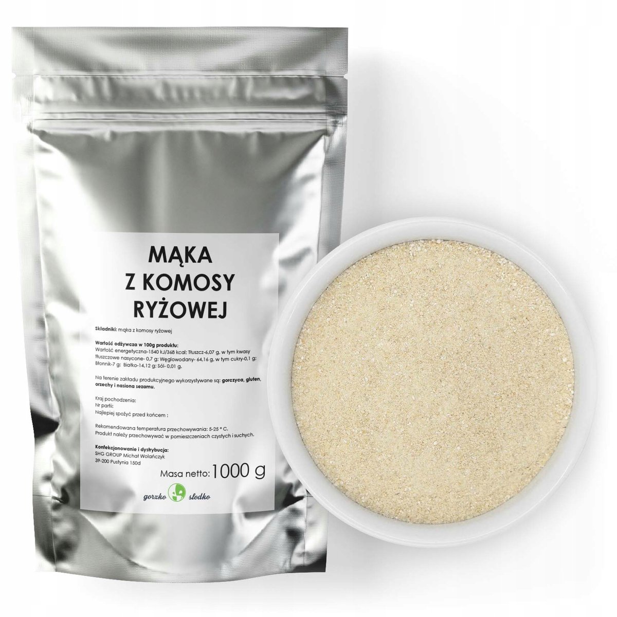 Mąka Z Komosy Ryżowej Białej Mąka Quinoa - 1Kg