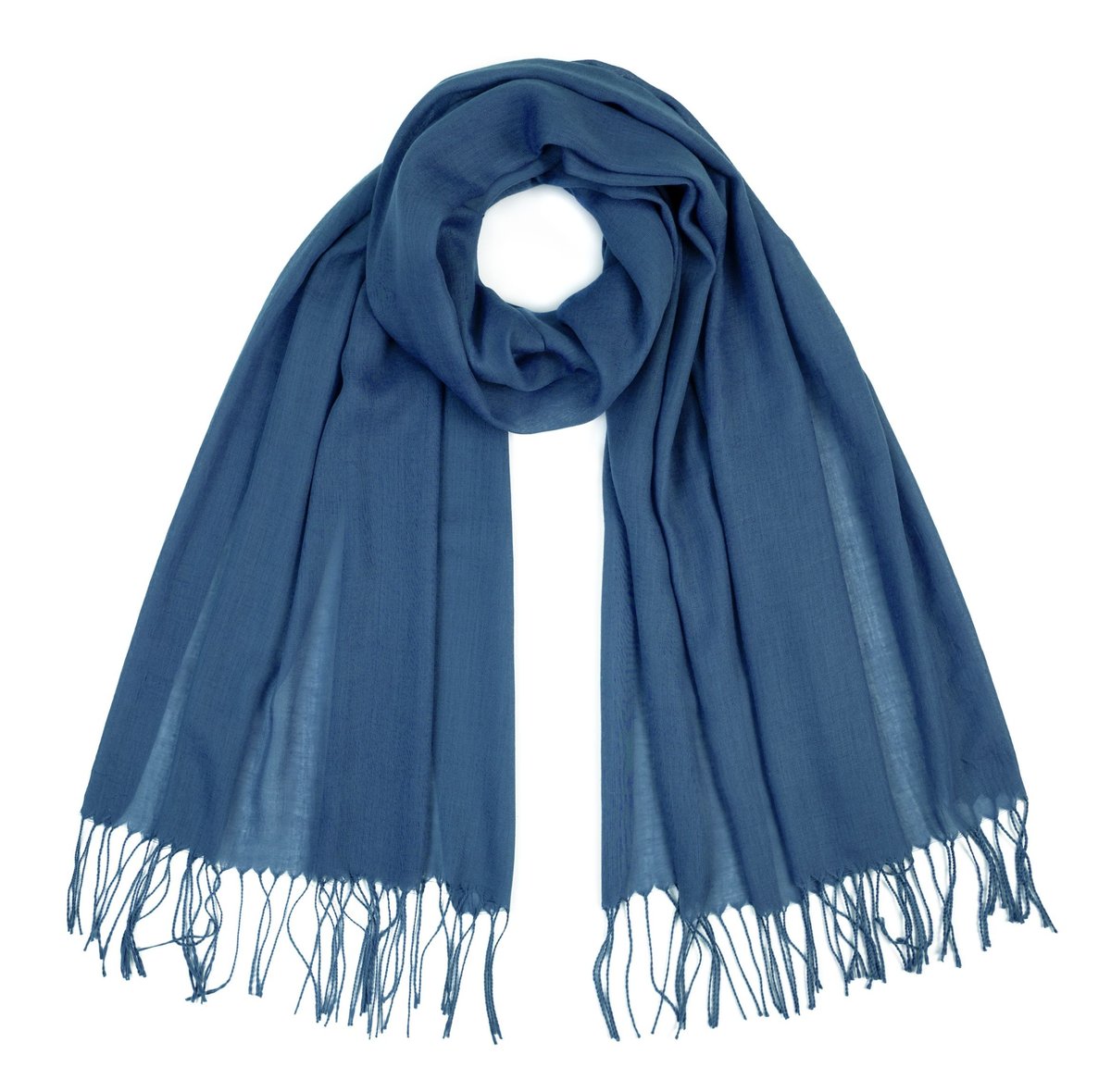 Szalik Damski Miękki Z Frędzlami Klasyczny Cienki Elegancki Wiosenny Jesień