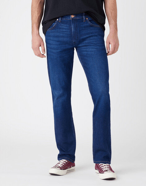 Męskie spodnie jeansowe proste Wrangler GREENSBORO W32 L36