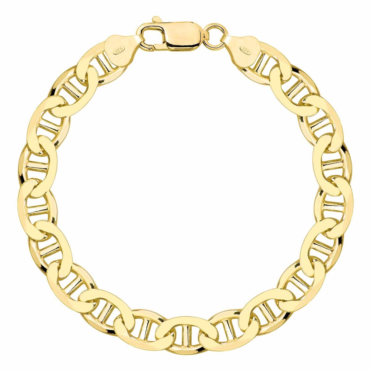 OPRAVA POZŁACANA SREBRNA BRANSOLETKA GUCCI 925 585 - 8,5MM 23cm