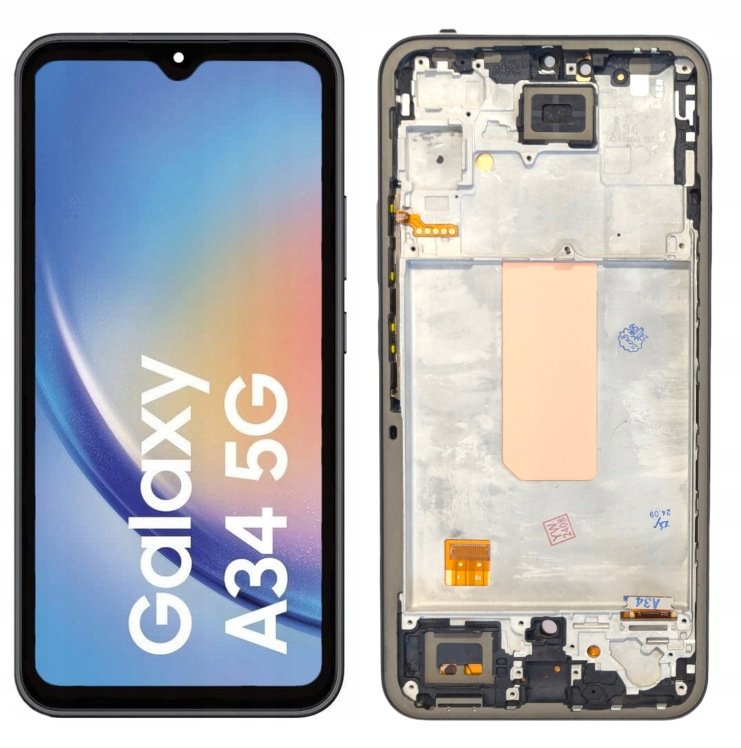 WYŚWIETLACZ EKRAN LCD DO SAMSUNG A34 5G OLED RAMKA CZARNA